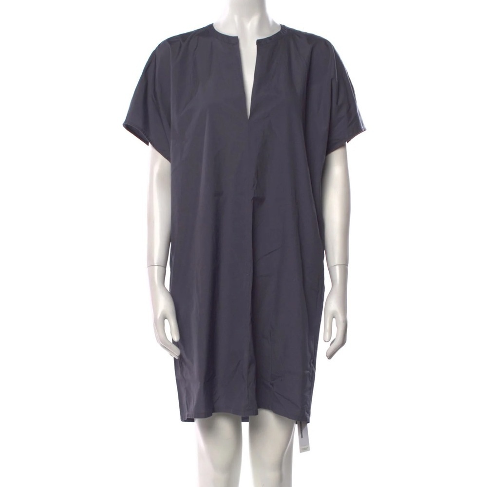 VINCE- 100% Cotton-Popover Shift Dress w/Pockets
